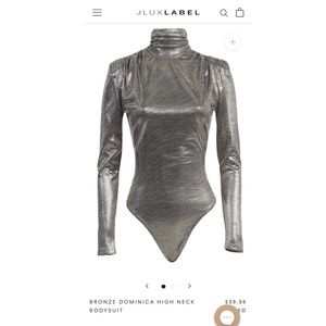 JLUXLABEL, bodysuit- brand new with tags. Never worn.